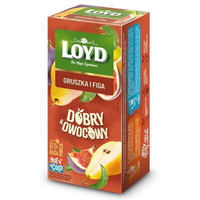 Herbata LOYD Dobry & Owocowy Gruszka i figa (20 sztuk)