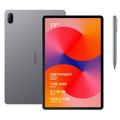 Tablet HUAWEI MatePad SE 11" 2.gen. 4/128 GB Wi-Fi Szary + Rysik