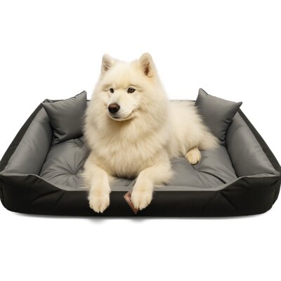 Legowisko dla psa OSKAR Comfortable Szaro-czarny M 75 x 65 x 15 cm