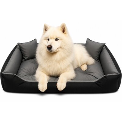 Legowisko dla psa OSKAR Comfortable Szaro-czarny M 75 x 65 x 15 cm