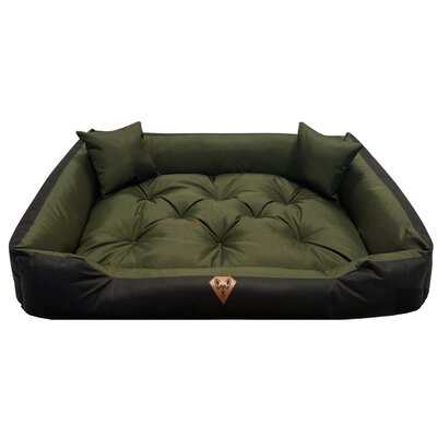 Legowisko dla psa OSKAR Comfortable Zielono-czarny 75 x 65 cm