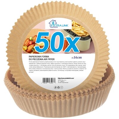 Papier do Air Fryer EXTRALINK Home EX.28587 16 cm (50 sztuk)