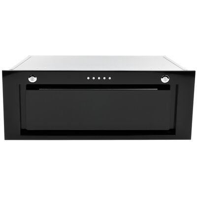 Okap SEENERGY Gruppo Incasso Vetro 52 BL Czarny 411m3/h 57dB klasa A