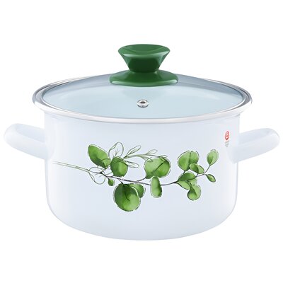 Garnek EMALIA OLKUSZ Eukaliptus 22 cm