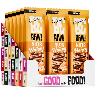 Baton BERAW Nuts & honey Arachidowo-czekoladowy (15 x 30 g)