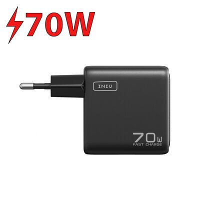 Ładowarka sieciowa INIU Leopard Charger 70W Czarny