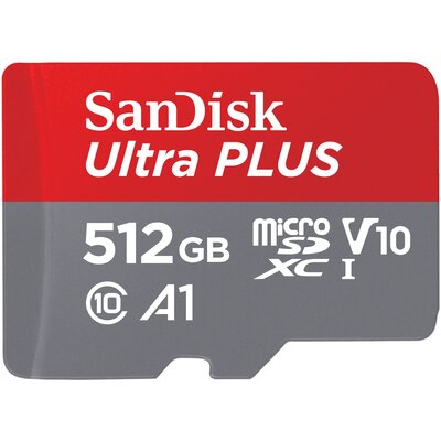 Karta pamięci SANDISK Ultra Plus microSDXC 512GB + Adapter