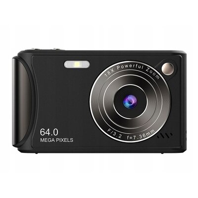 Aparat XREC Q18 Czarny, 64 Mpix, 4k 30