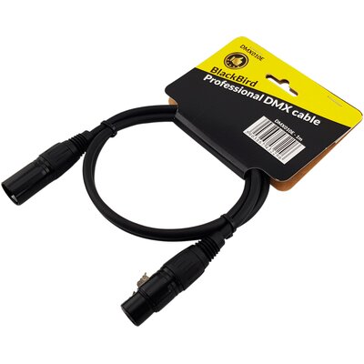 Kabel BLACKBIRD DMX010E XLR męski - XLR żeński Oświetleniowy 1 m