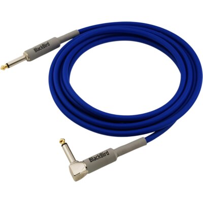 Kabel BLACKBIRD BBIC3K-PS7-BLUE Jack 6.3 mm kątowy - Jack 6.3 mm 3 m
