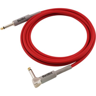 Kabel BLACKBIRD BBIC3K-PS7-RED Jack 6.3 mm kątowy - Jack 6.3 mm 3 m