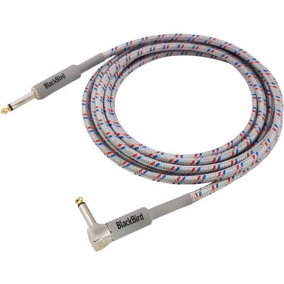 Kabel BLACKBIRD BBIC3K-PS7-BRW Jack 6.3 mm kątowy - Jack 6.3 mm 3 m