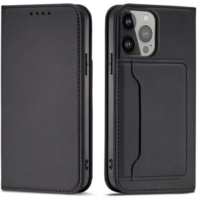 Etui HURTEL Magnet Card do Apple iPhone 14 Pro Max Czarny