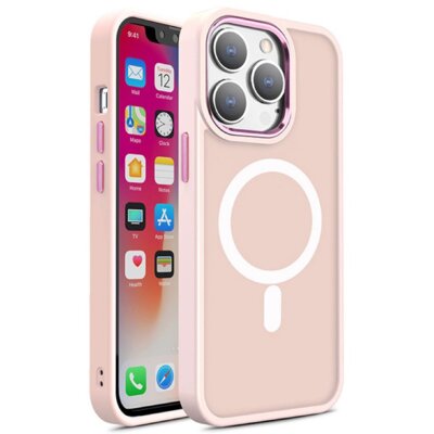 Etui HURTEL Color Matte Case MagSafe do Apple iPhone 15 Pro Max Różowy