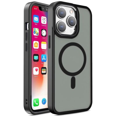 Etui HURTEL Color Matte Case MagSafe do Apple iPhone 15 Pro Max Czarny