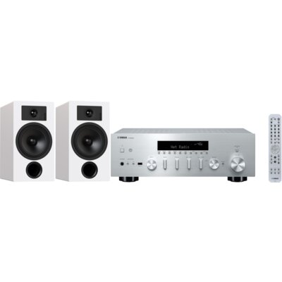 Zestaw stereo YAMAHA MusicCast R-N600A Srebrny + INDIANA LINE Tesi 3 Biały