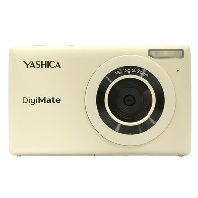 Aparat YASHICA DigiMate Biały, 64Mpix, 18x zoom cyfrowy, 4K