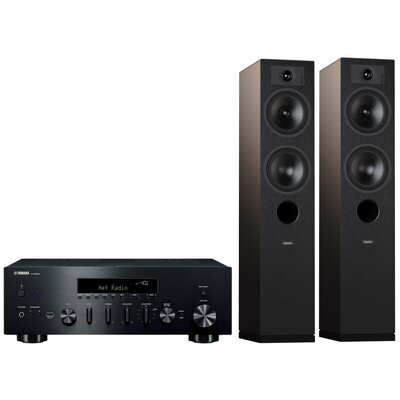 Zestaw stereo YAMAHA MusicCast R-N600A Czarny + INDIANA Line Tesi 5 Czarny