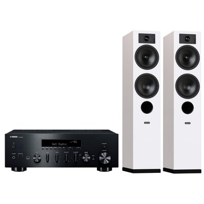 Zestaw stereo YAMAHA MusicCast R-N600A + INDIANA Line Tesi 5 Biały