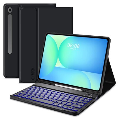 Etui na Galaxy Tab S10 FE+ Plus 13.1 X620/X626B TECH-PROTECT SC Pen + Keyboard Czarny Klawiatura