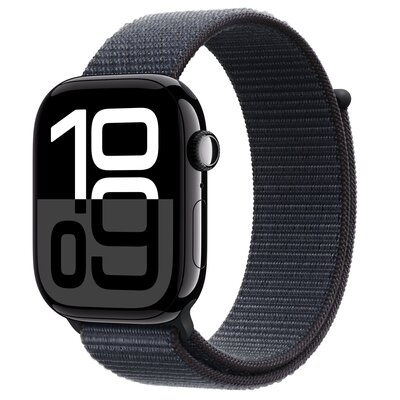 Apple Watch 10 GPS + Cellular 42mm koperta z aluminium (onyks) + opaska sportowa (atramentowy)