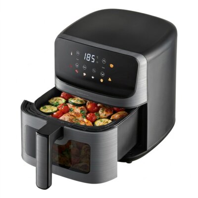Air Fryer Frytkownica beztłuszczowa GÖTZE & JENSEN AF300T 4.5l z okienkiem do obserwacji postępów gotowania