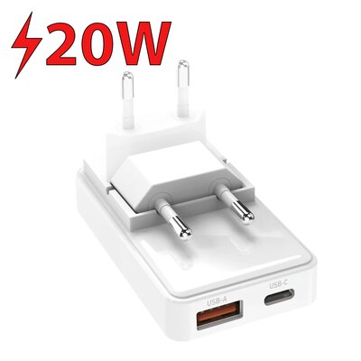 Ładowarka sieciowa SBS Flexi 20W Biały