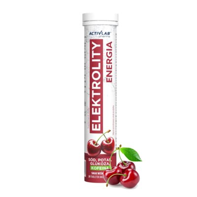 Elektrolity ACTIVLAB Energia Wiśniowy (20 tabletek)