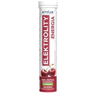 Elektrolity ACTIVLAB Energia Wiśniowy (20 tabletek)
