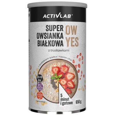 Owsianka ACTIVLAB Super śniadanie białkowe z truskawkami (650 g)