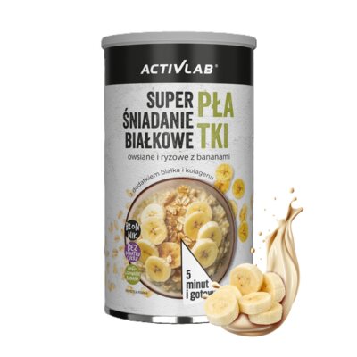 Owsianka ACTIVLAB Super śniadanie białkowe z bananami (500 g)