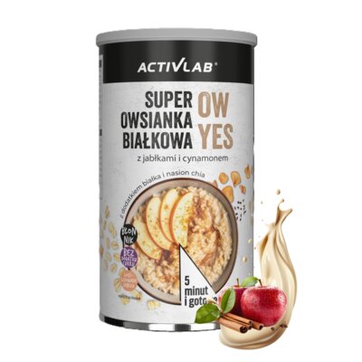 Owsianka ACTIVLAB Super śniadanie białkowe z jabłkami i cynamonem (650 g)