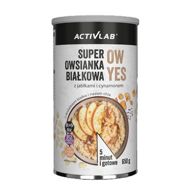 Owsianka ACTIVLAB Super śniadanie białkowe z jabłkami i cynamonem (650 g)