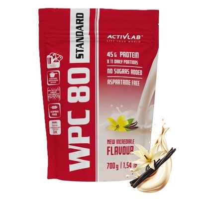 Odżywka białkowa ACTIVLAB Wpc 80 Standard Wanilia (700 g) Bez cukru