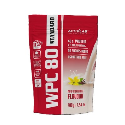 Odżywka białkowa ACTIVLAB Wpc 80 Standard Wanilia (700 g) Bez cukru