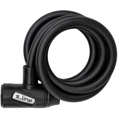Zapięcie rowerowe S-LINE VZP105 z lampką Linka Czarny