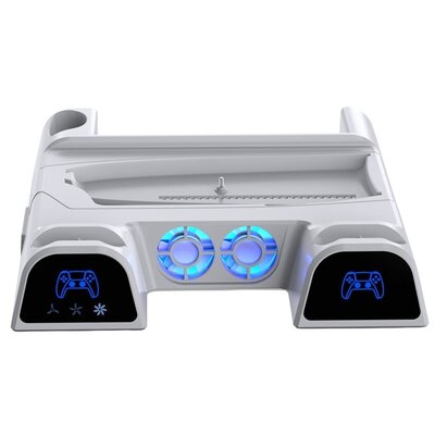 Podstawka chłodząca YAXO Arctic Breeze NE do PS5/PS5 Slim/PS5 Pro Alpine Biały
