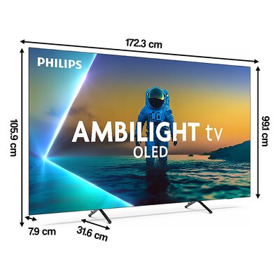 Telewizor PHILIPS 77OLED820 77’ OLED 4K 144Hz Google TV Ambilight 3 Dolby Atmos Dolby Vision HDMI 2.1