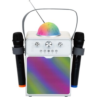 Power audio MUSICMATE MM-SK200 Apex Smart Mikrofon Karaoke Biały