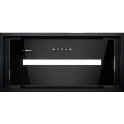 Okap LANILIA Seletio 80.1 Czarne szkło 65dB klasa B