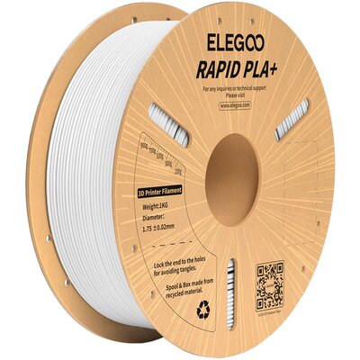 Filament ELEGOO Rapid PLA+, Średnica 1.75 mm, 1 kg (1 szt.) Biały