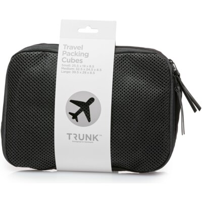Torba TRUNK Travel Packing Cubes Czarny (3 szt.)