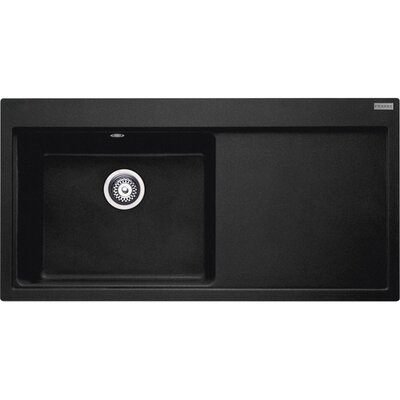 Zlewozmywak jednokomorowy z ociekaczem FRANKE Mythos MTG 611-100 114.0743.112 Onyx 51.5x100