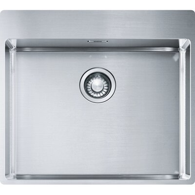 Zlewozmywak jednokomorowy FRANKE Box BXX 210-54 127.0369.295 Stal szczotkowana 51x57