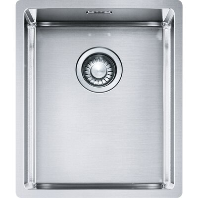 Zlewozmywak jednokomorowy FRANKE Box BXX 210/110-34 127.0453.653 Stal szczotkowana 38x45