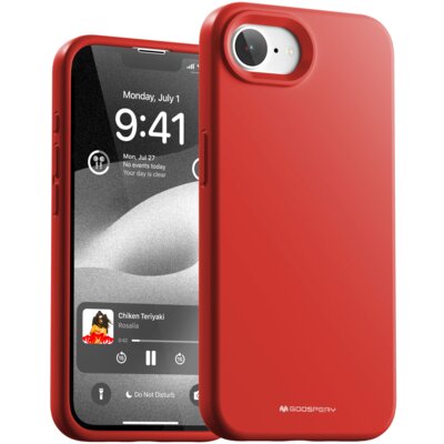 Etui MERCURY Silicone do Apple iPhone 16e/17e Czerwony