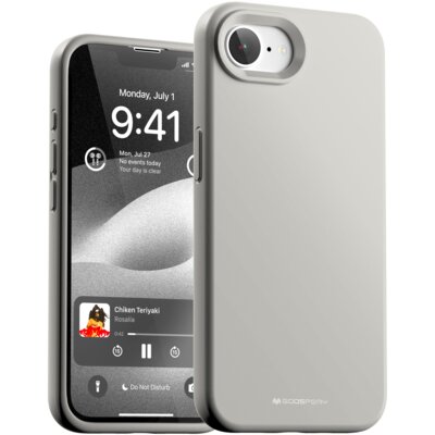 Etui MERCURY Silicone do Apple iPhone 16e/17e Kamienny