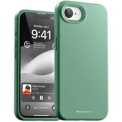 Etui MERCURY Silicone do Apple iPhone 16e Zielony
