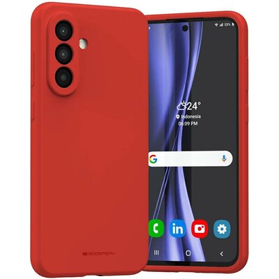 Etui MERCURY Silicone do Samsung Galaxy A56 Czerwony