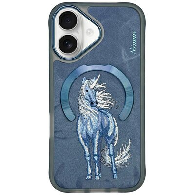 Etui NIMMY Magnetic Fantasy Animal MagSafe do Apple iPhone 16 Niebieski